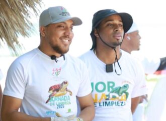 Fundación Juventud Progresista y la Asociación de Estudiantes de Nigua se unen para realizar jornada de limpieza de playas