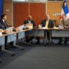 Valdez Albizu, Magín Díaz y Alejandro Fernández se reúnen con los presidentes del sector financiero para pasar revista a la economía nacional