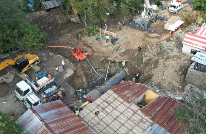 Coraasan e Inapa avanzan en fase final de reparación del acueducto Cibao Central