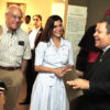 Embajadora de EE. UU.  Leah Campos en RD recorre la Basílica de Higüey y el Museo de la Altagracia