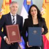 Ministra de Interior y Policía, Faride Raful firma acuerdo con España para fortalecer la lucha contra la delincuencia organizada