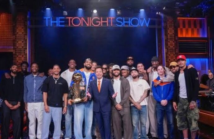 Knicks celebran título junto a Jimmy Fallon en programa especial